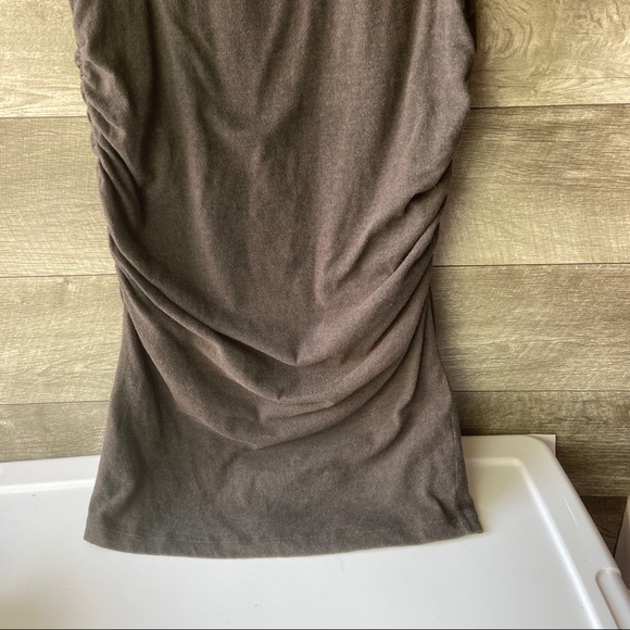 James Perse Skinny crew neck tank gray knit dress - Picture 3 of 11